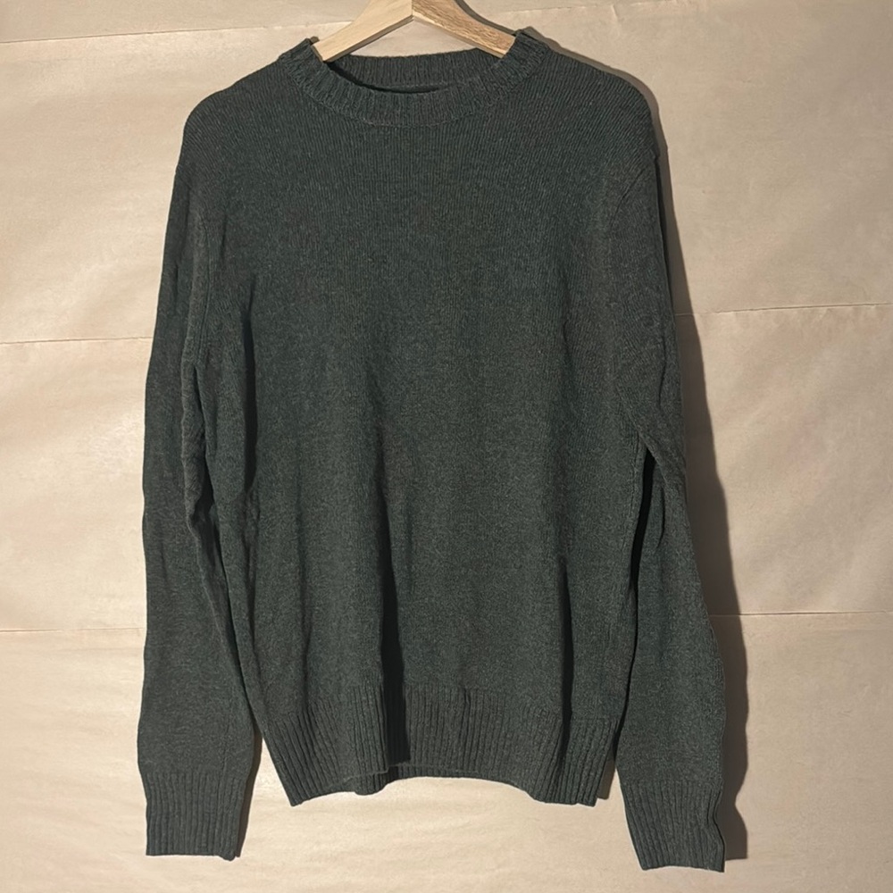 J. Crew Green Crewneck Sweater Classic Knit